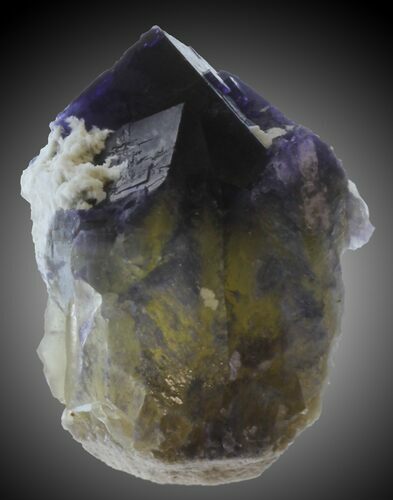 Sharp Purple and Yellow Cubic Fluorite on Matrix - Cave-in-Rock, Illinois #31417